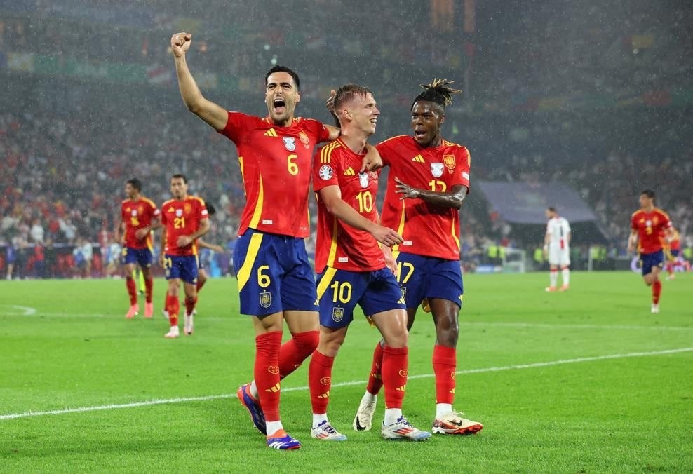 Espanha 4 – 1 Geórgia – “La roja” confirma favoritismo em cima de uma lutadora Geórgia