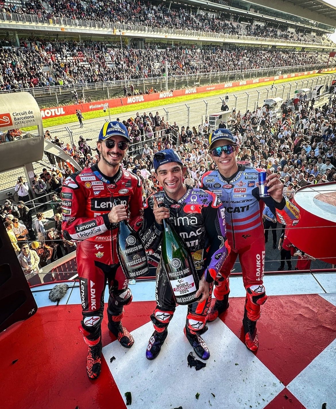 Bagnaia vence em Barcelona, mas é Jorge Martín o campeão do mundo de Moto GP