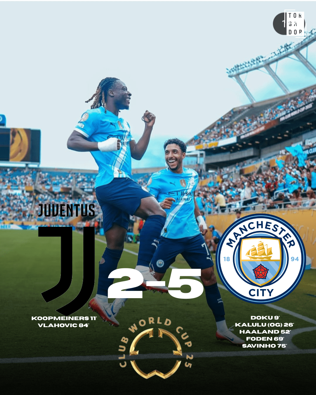 Citizens superam Vecchia Signora e conquistam primeiro lugar do grupo