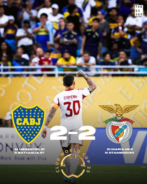 Boca Juniores 2-2 SL Benfica- Empate à “La Bombonera” em Miami