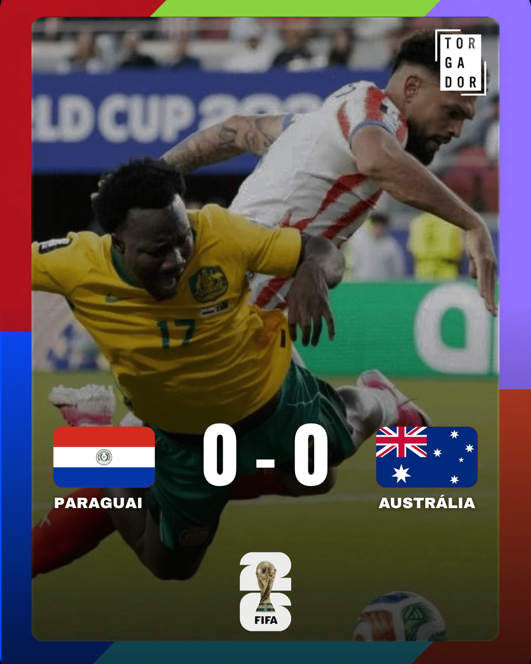 Empate com o Paraguai garante apuramento para a Austrália