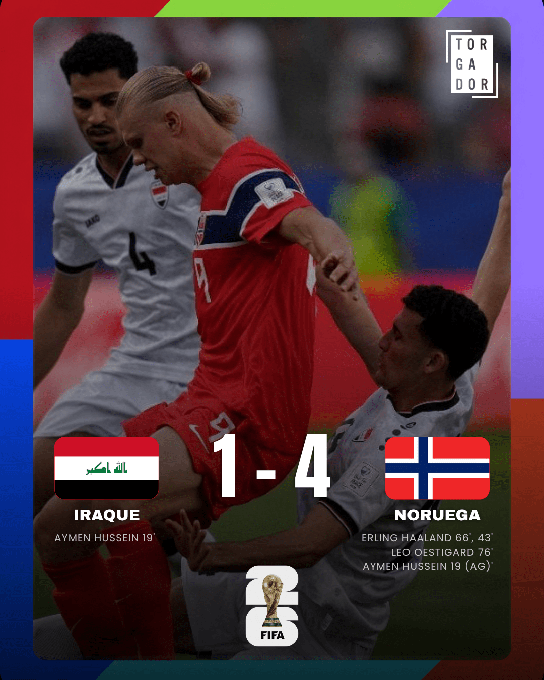 Estreia de Haaland no mundial com vitória sobre o Iraque