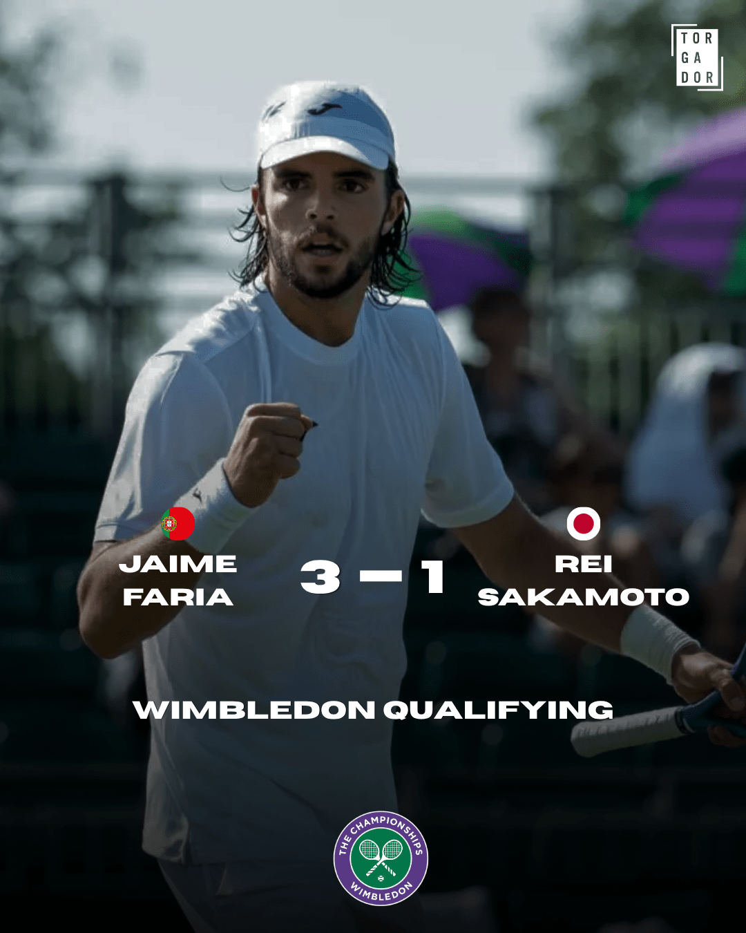 Jaime Faria vence de forma autoritária e junta-se a Nuno Borges no quadro principal de Wimbledon