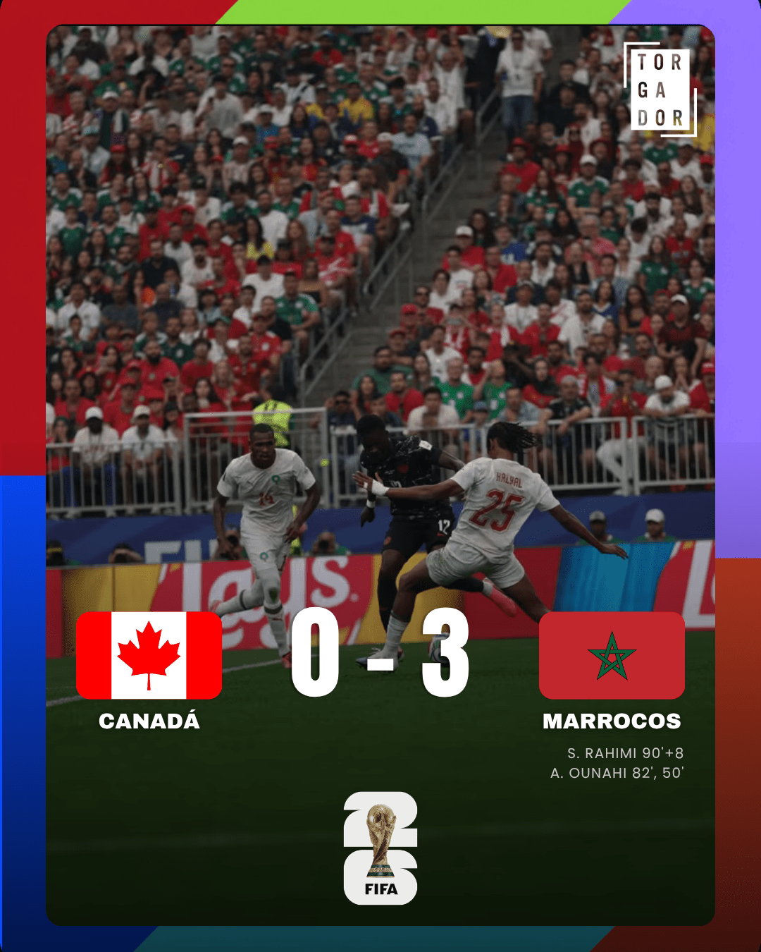 Marrocos cresce na segunda parte e elimina Canadá rumo aos quartos de final 