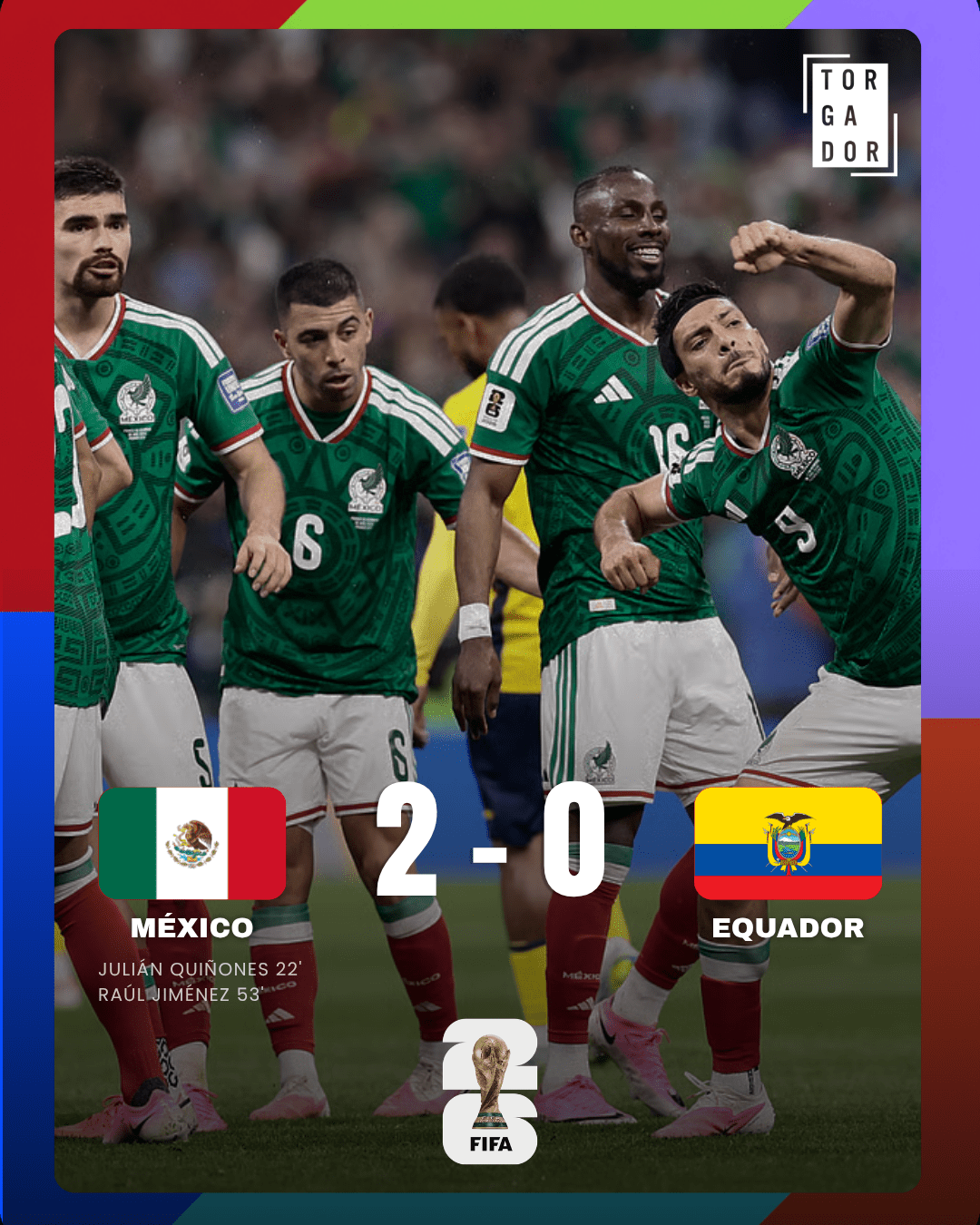 México confirma estatuto de anfitrião invicto e elimina Equador rumo aos oitavos de final