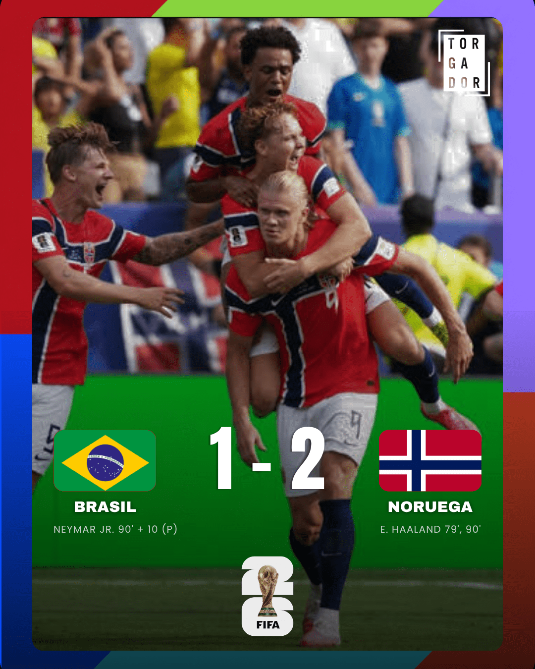 Fim do sonho do Hexa: Noruega elimina o Brasil no Mundial 2026