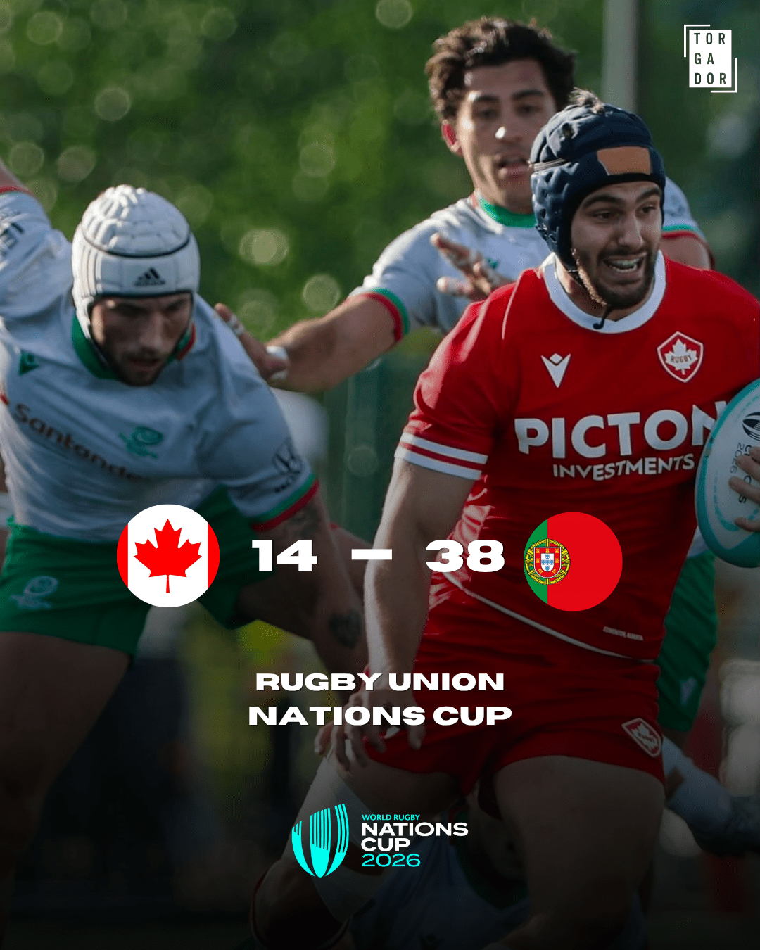 Portugal impressiona após conquistar a primeira vitória na Nations Cup de râguebi  