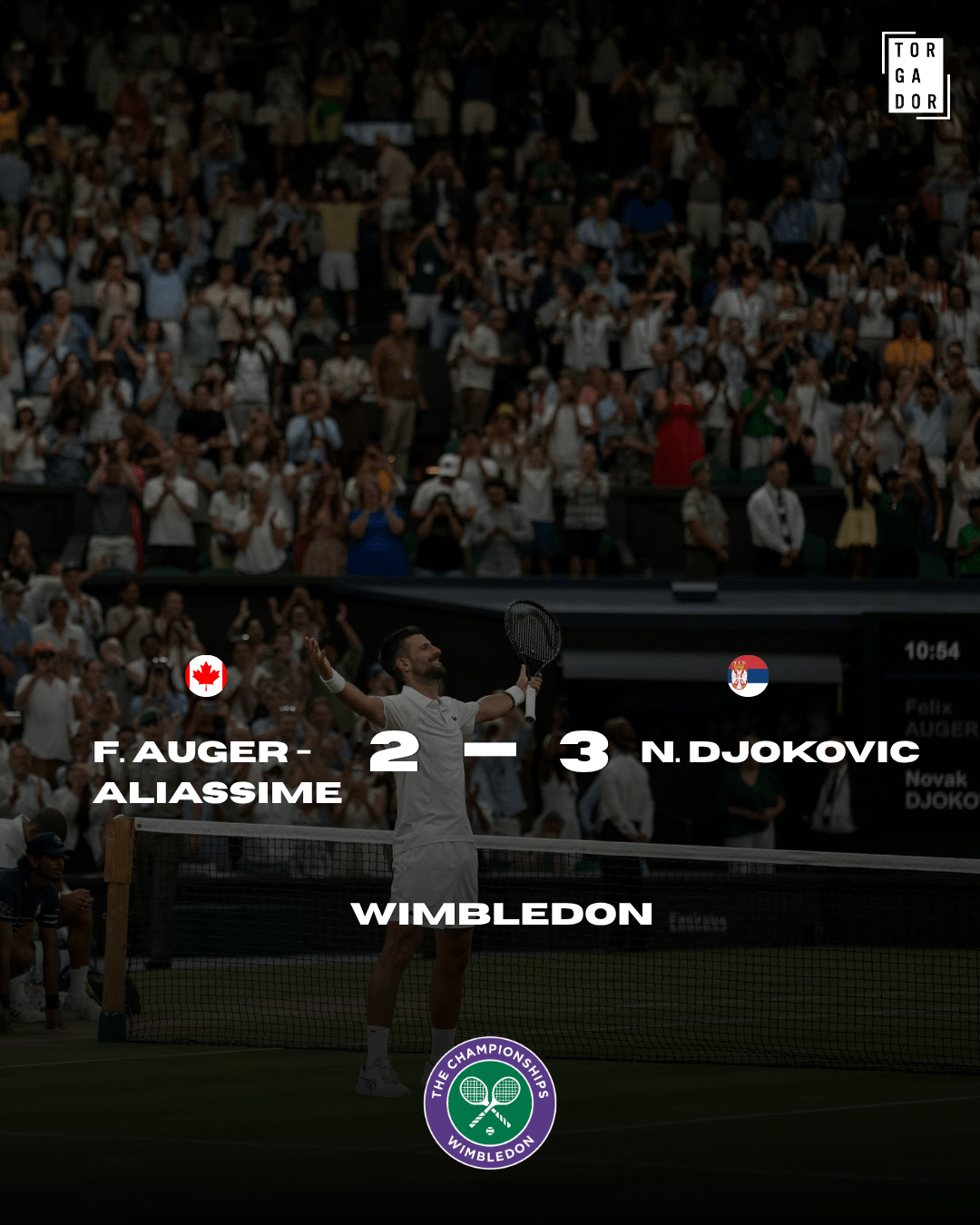 Djokovic vence Auger-Aliassime em duelo épicode cinco horas e avança para as meias-finais