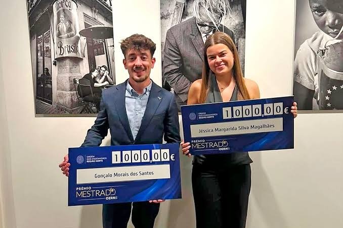 Jéssica Silva e Gonçalo Santos recebem o Prémio de Mestrado OERN 2026
