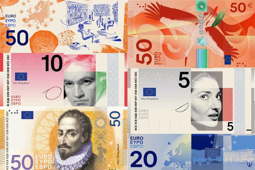 BCE avança com renovação das notas de euro: 10 finalistas em inquérito público