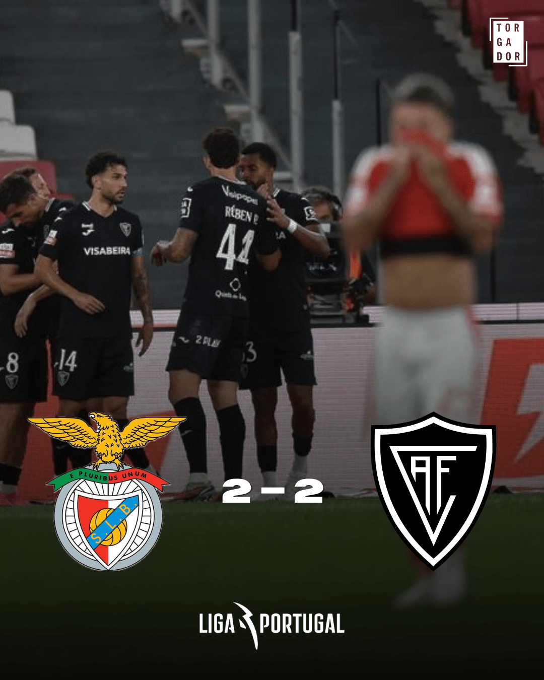 Moreirense e Braga dividem pontos em jogo de forte domínio arsenalista