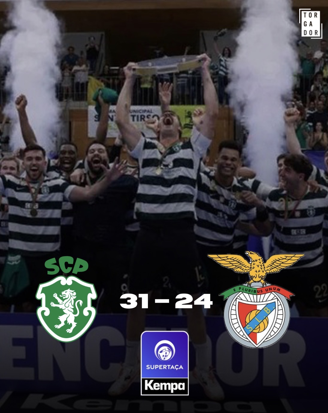 Sporting bate Benfica e reforça hegemonia no andebol nacional com a Supertaça