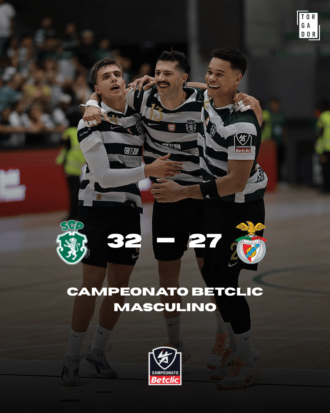 Sporting vence Benfica e mantém domínio no dérbi de andebol