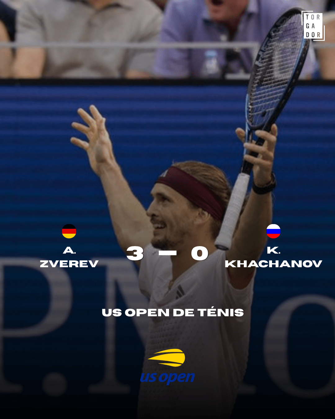 Zverev vence Khachanov e chega à final do US Open