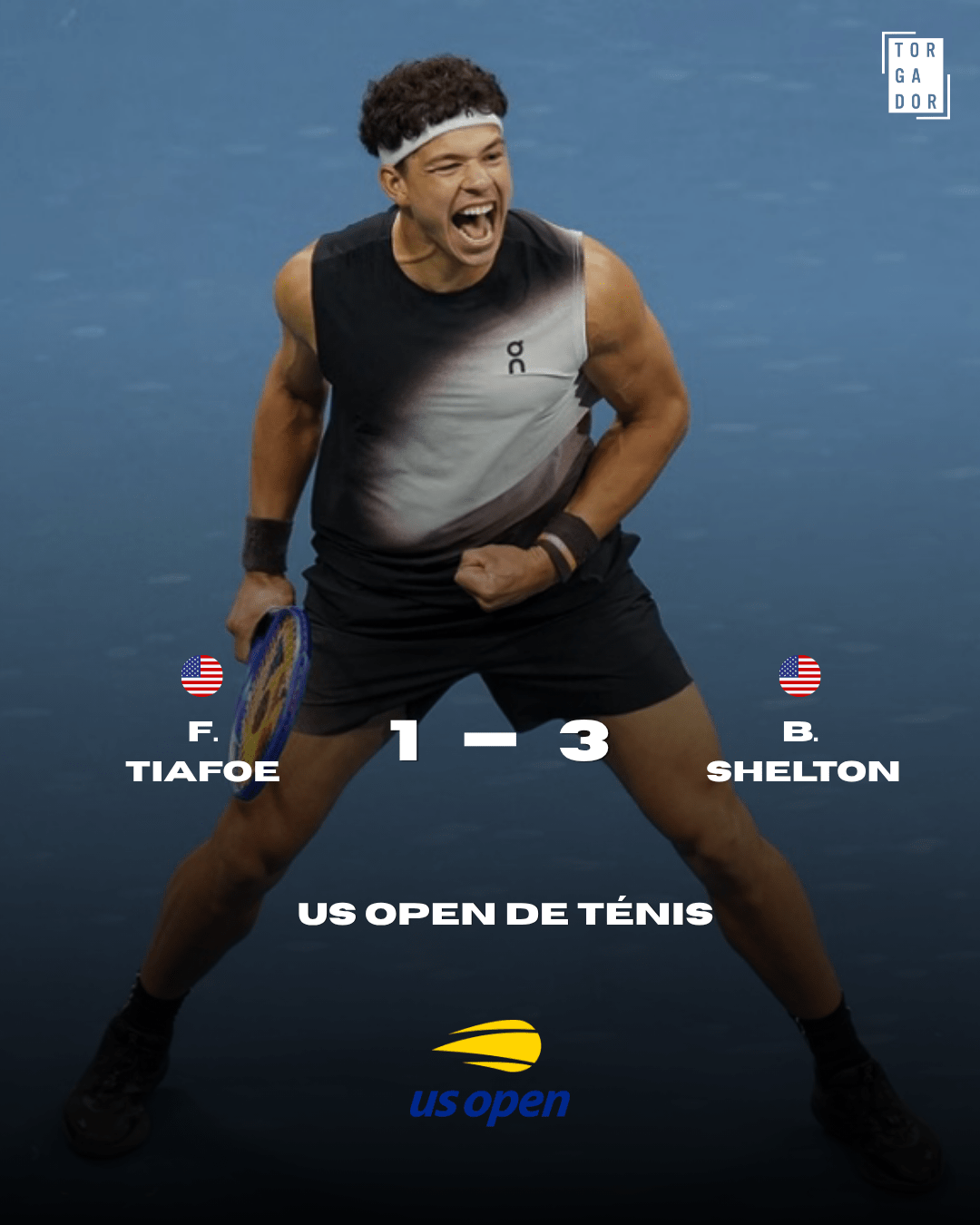 Shelton vence Tiafoe e chega à primeira final de Grand Slam