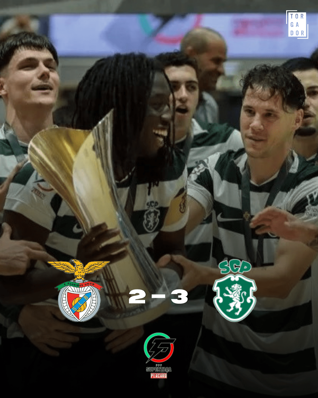 Sporting vence o Benfica na final da Supertaça e conquista o troféu pela segunda vez consecutiva 