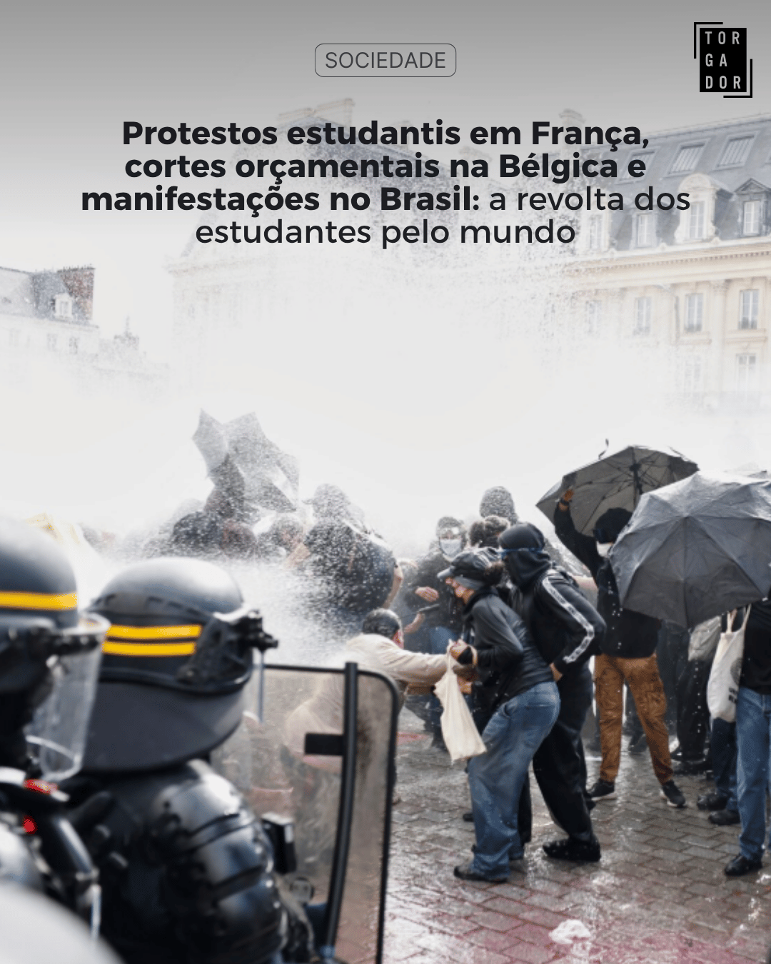 Protestos estudantis em França, cortes orçamentais na Bélgica e manifestações no Brasil: a revolta dos estudantes pelo mundo