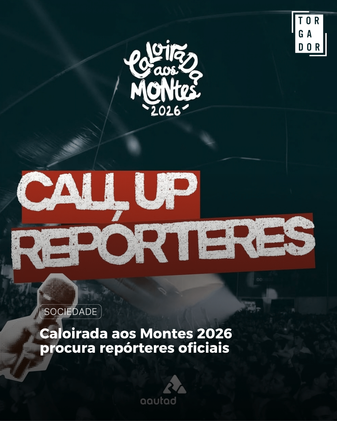 Caloirada aos Montes 2026 procura repórteres oficiais